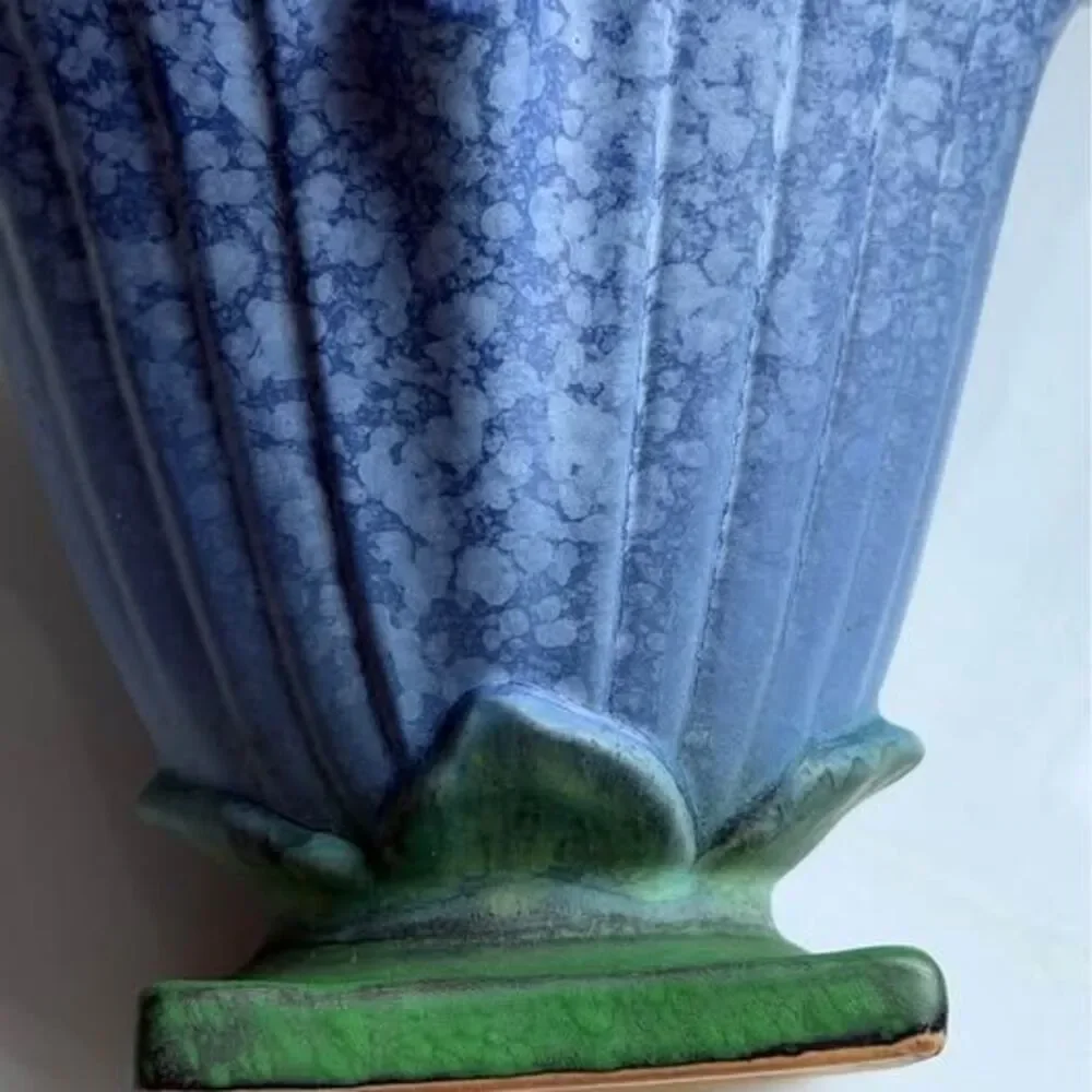 Antique Weller Pottery Blue Sydonia Vase